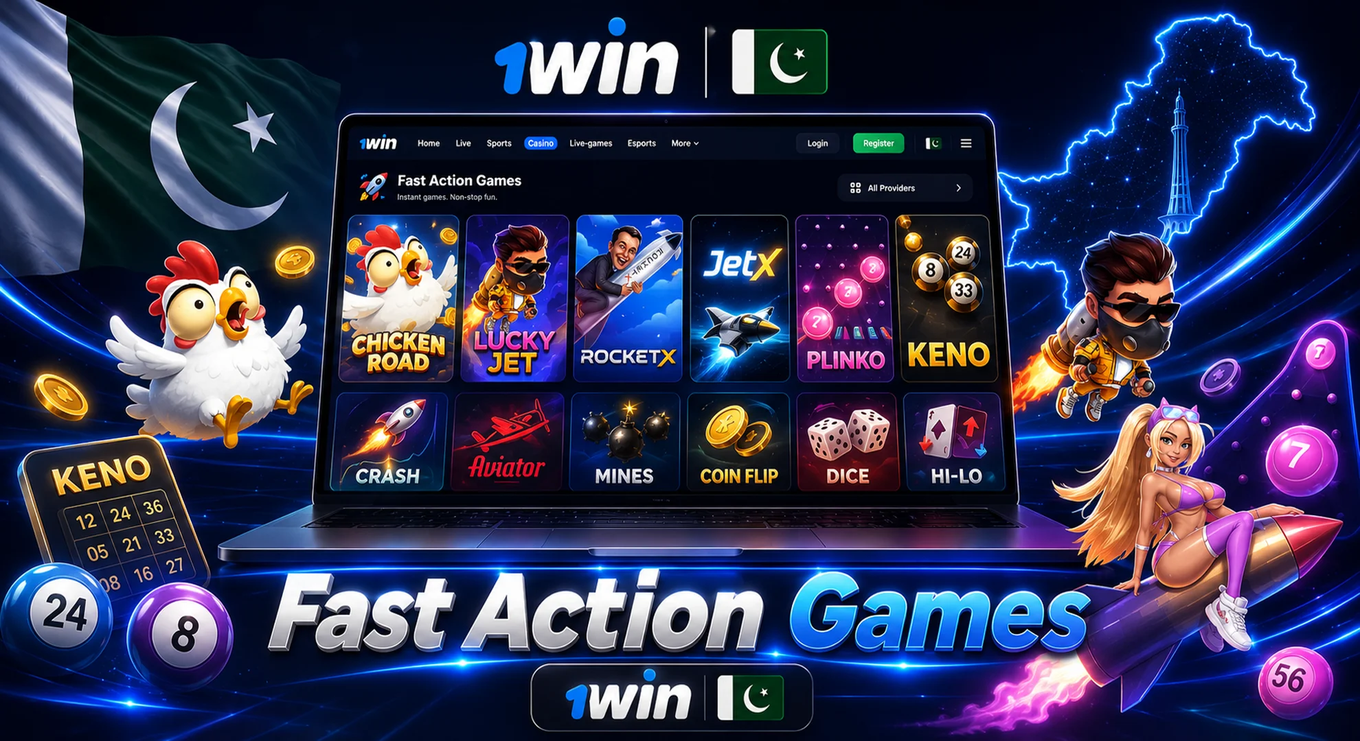 play 1win fast games