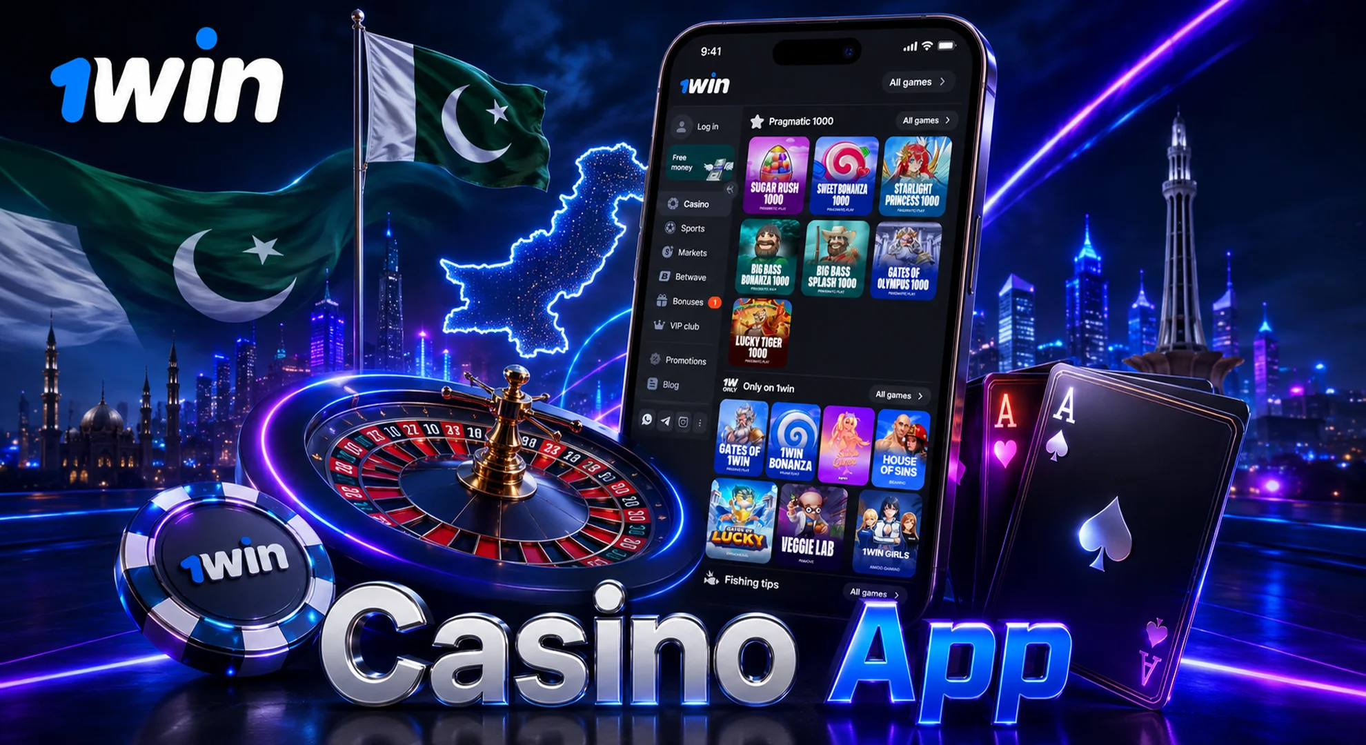 explore 1win casino app
