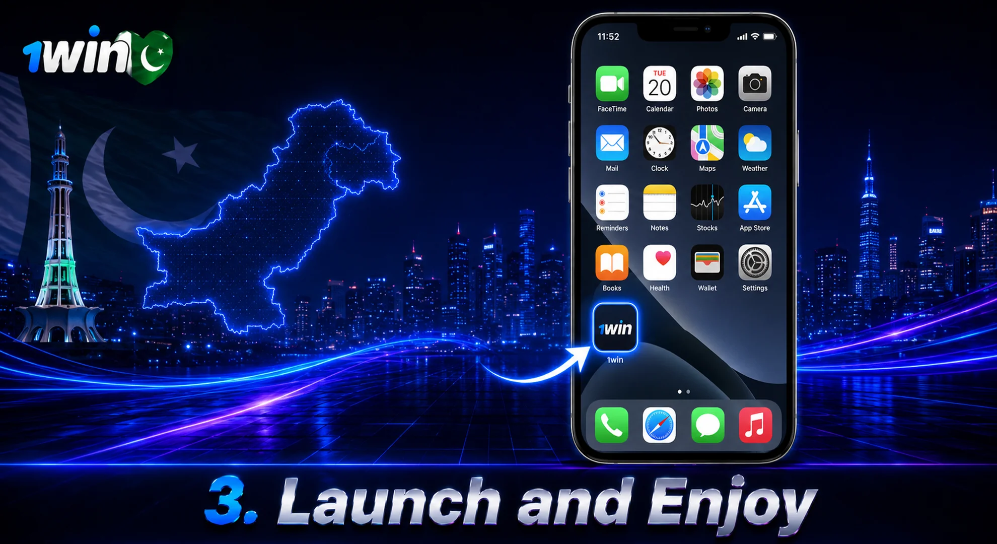 launch 1win app and enjoy 